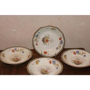 Vintage Haviland Ganga Soup Bowls - Set of 4